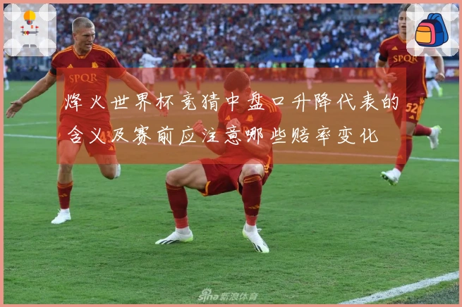 烽火世界杯竞猜中盘口升降代表的含义及赛前应注意哪些赔率变化